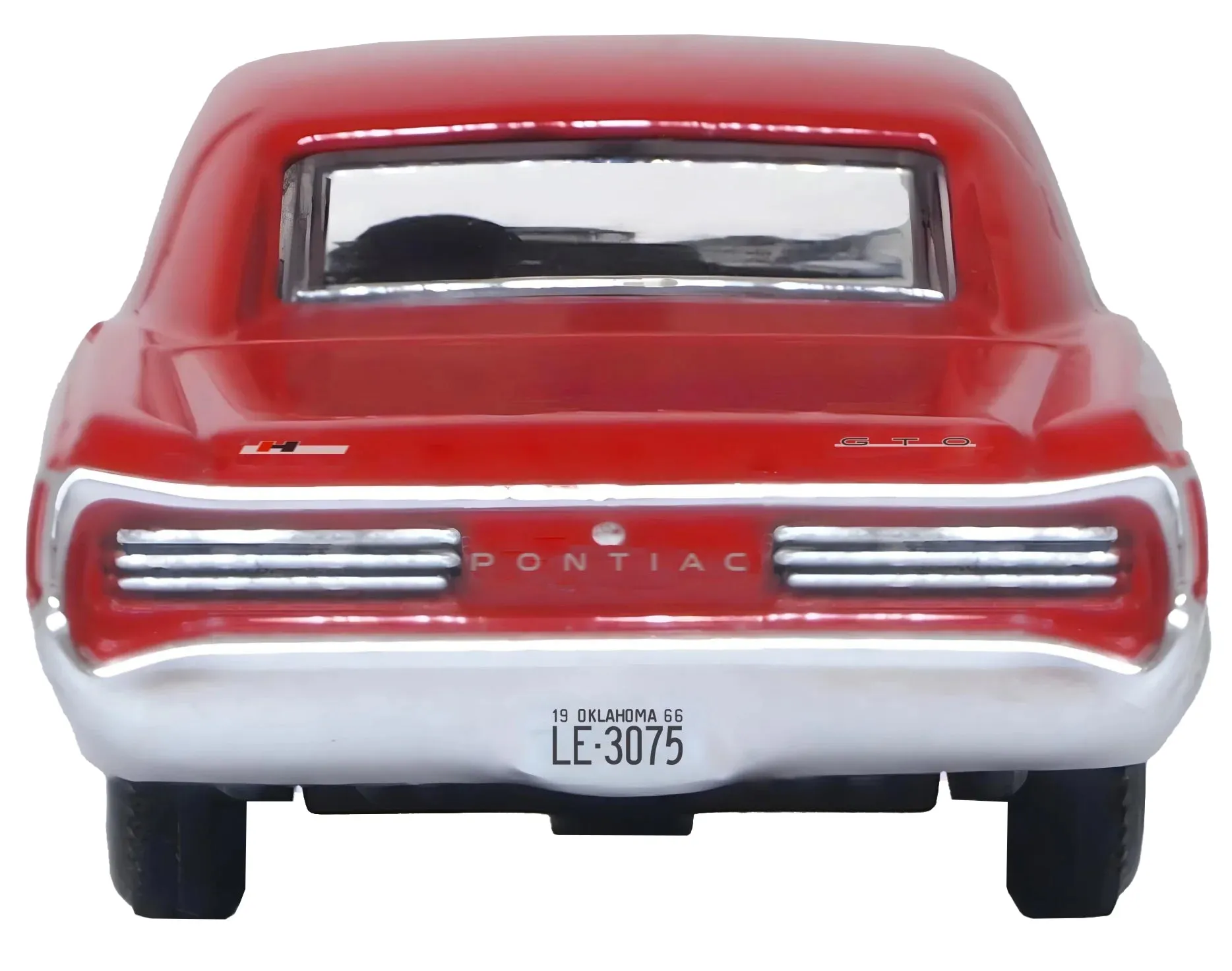 1966 Pontiac GTO Montero Red 1/87 (HO) Scale Diecast Model Car by Oxford Diecast