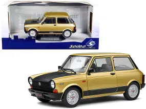 1980 Autobianchi A112 Abarth Bronze Metallic with Matt Black Hood 1/18 Diecast Model Car by Solido