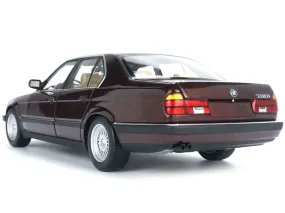 1986 BMW 730i (E32) Dark Red Metallic 1/18 Diecast Model Car by Minichamps