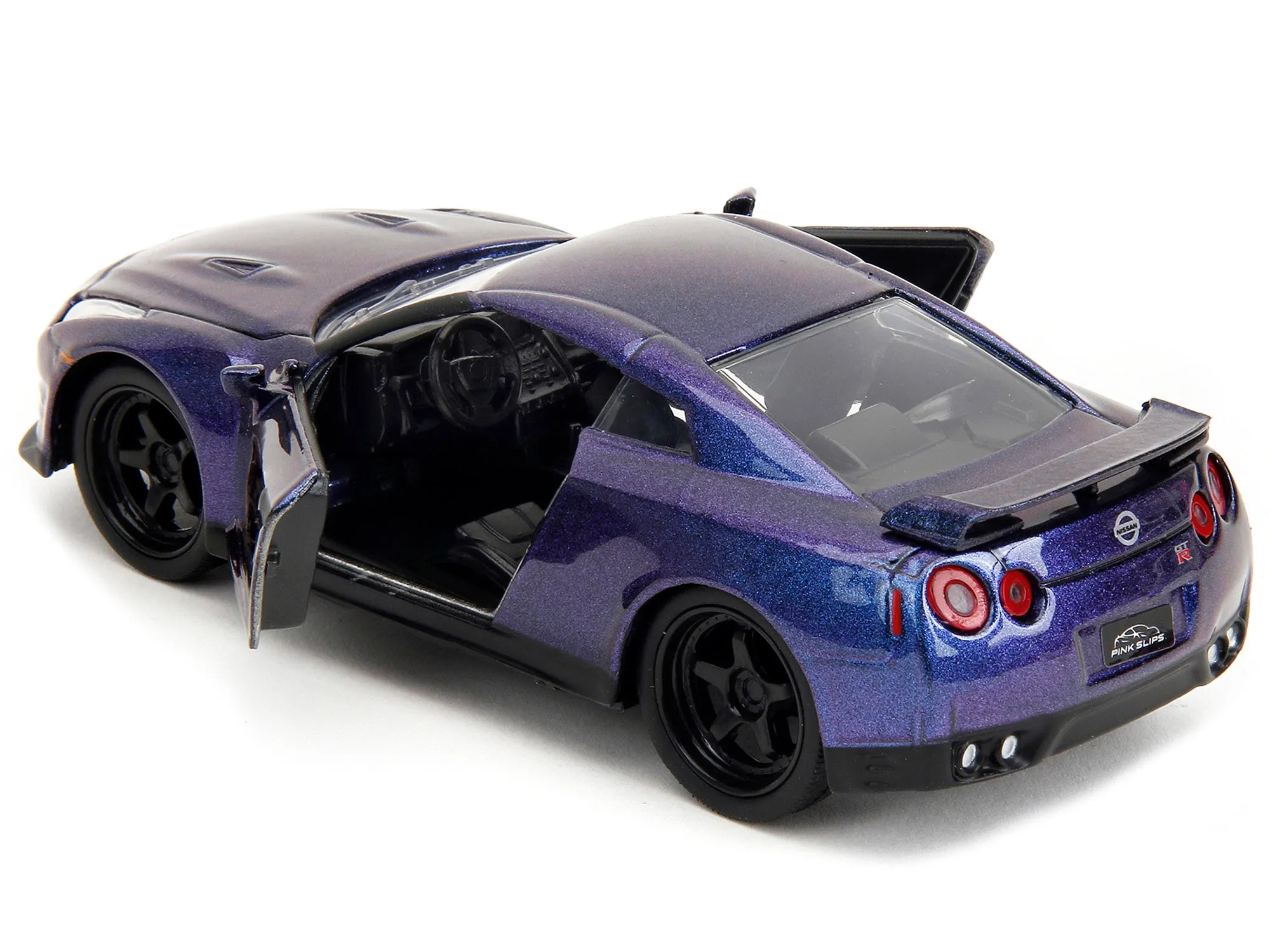 2009 Nissan GT-R (R35) Purple Metallic Pink Slips Series 1/32 Diecast Model Car by Jada