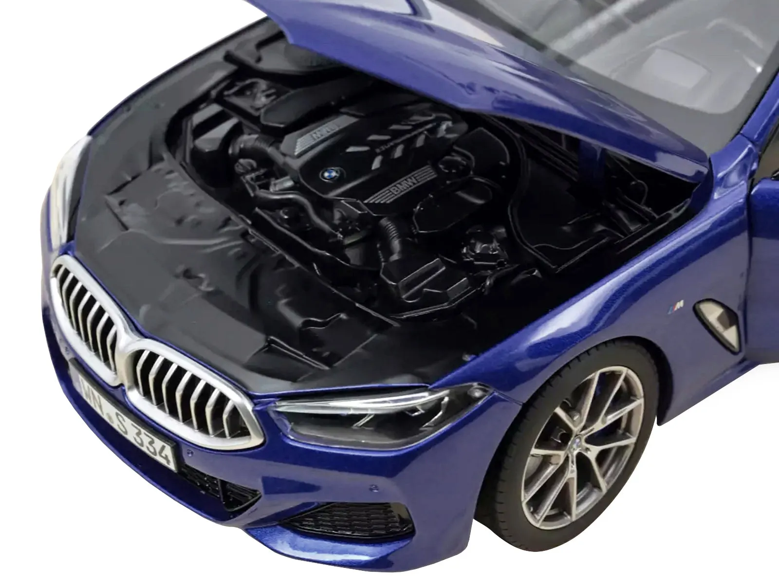 2018 BMW M850i Blue Metallic 1/18 Diecast Model Car by Norev