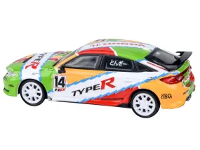 2023 Honda Civic Type R FL5 #14 JACCS Livery 1/64 Diecast Model Car by Paragon Models