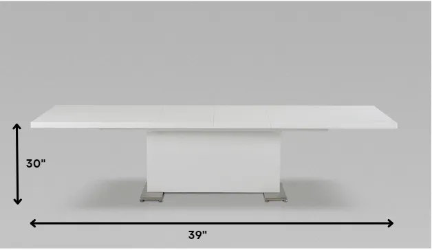 39 White Folding Dining Table