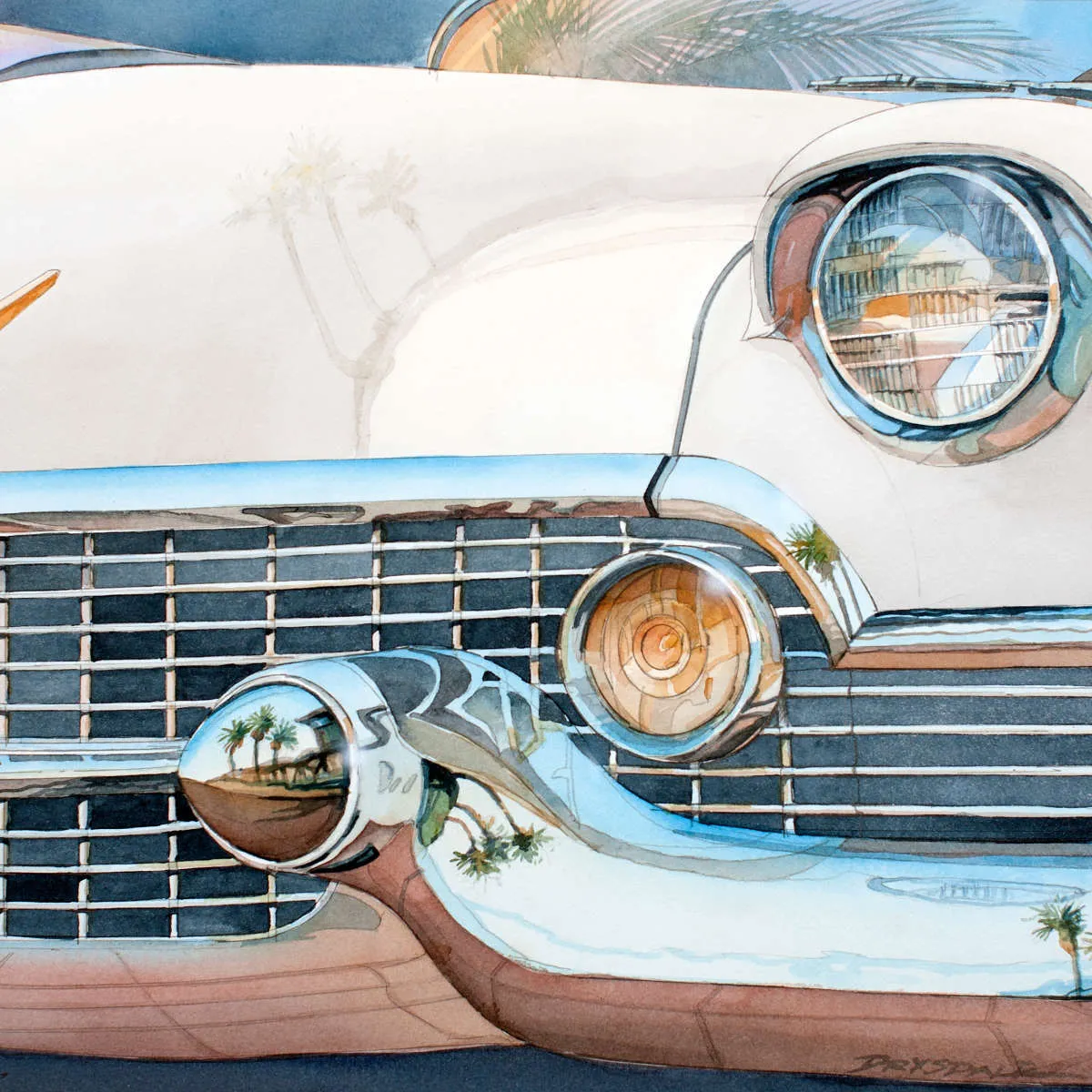 '54 Cadillac Eldorado Wall Art