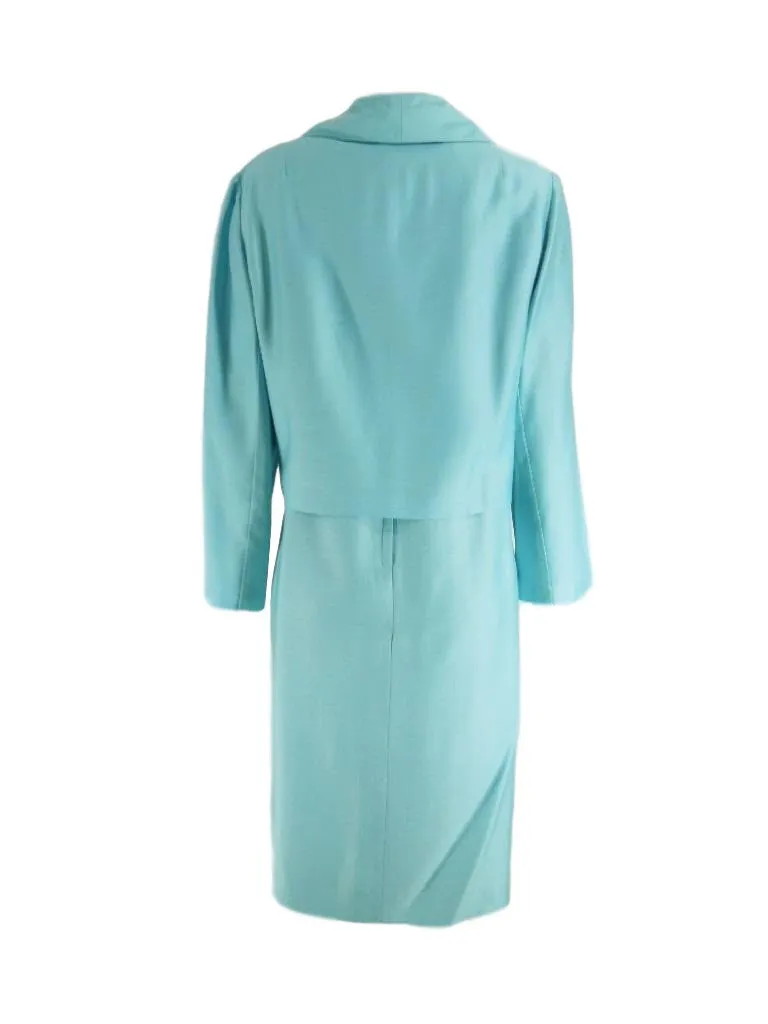 70s Dress & Jacket Set in Robin's Egg Blue - lg