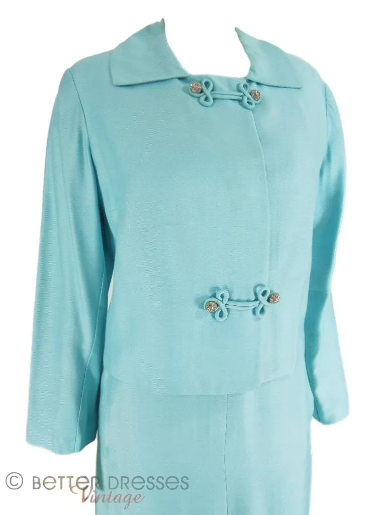 70s Dress & Jacket Set in Robin's Egg Blue - lg