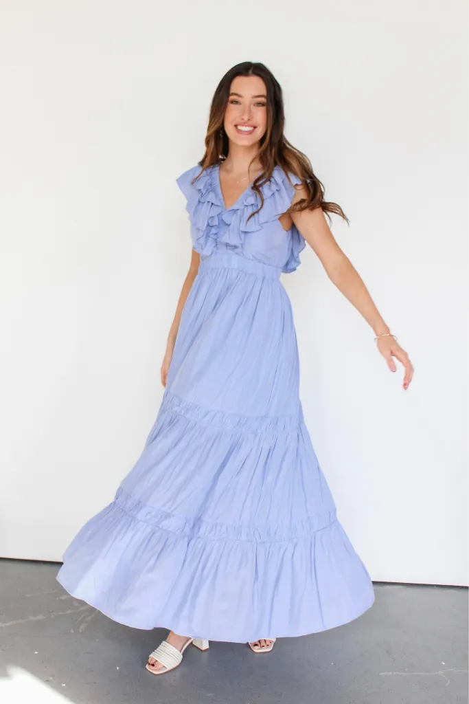 Adore Me Ruffle Maxi Dress