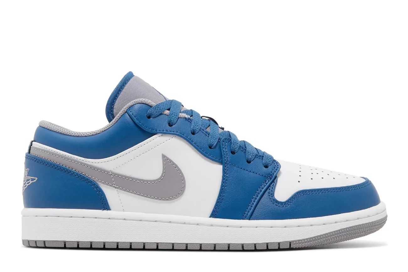 Air Jordan 1 Low 'True Blue Cement'