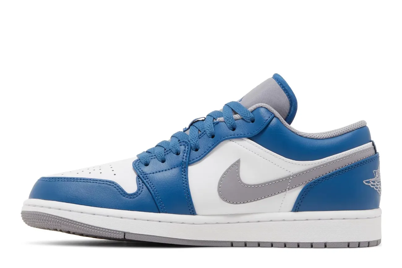 Air Jordan 1 Low 'True Blue Cement'