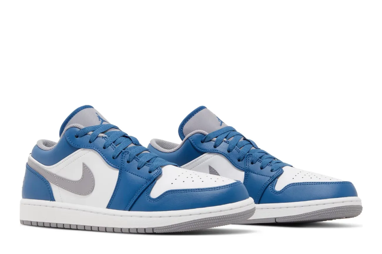 Air Jordan 1 Low 'True Blue Cement'