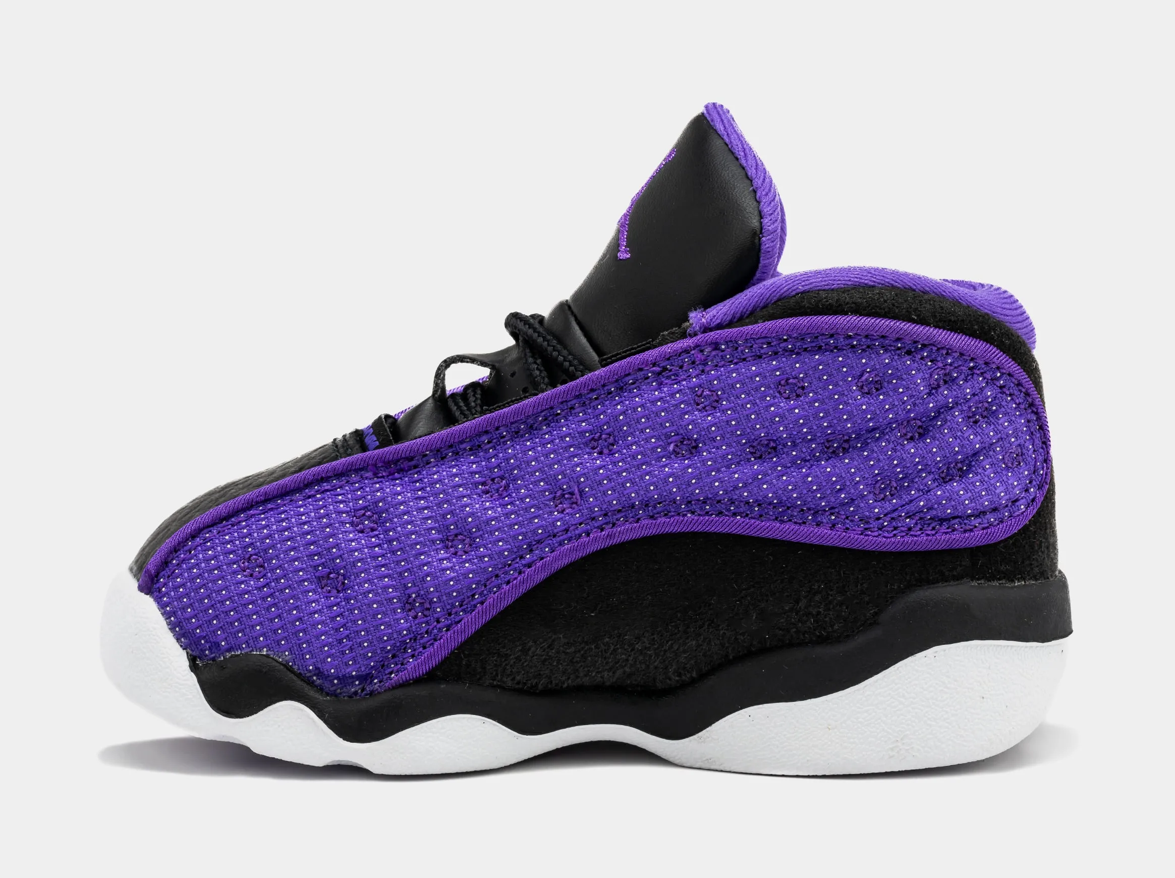 Air Jordan 13 Retro Purple Venom Infant Toddler Lifestyle Shoes (Black/Purple)