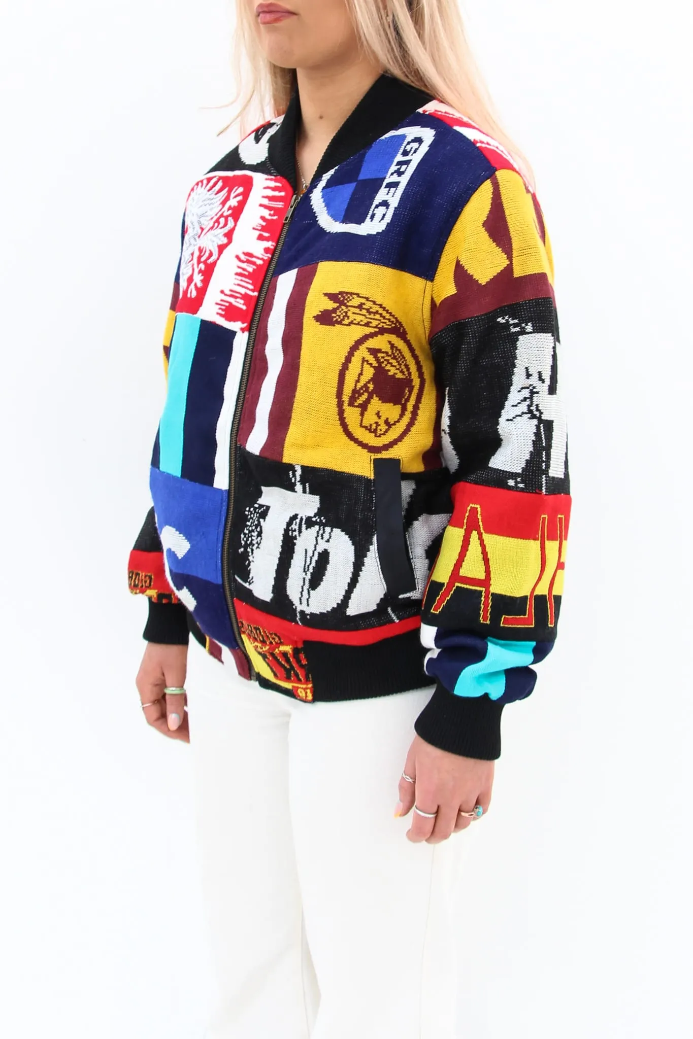 AM Re-Worked Football Scarf Jacket #22