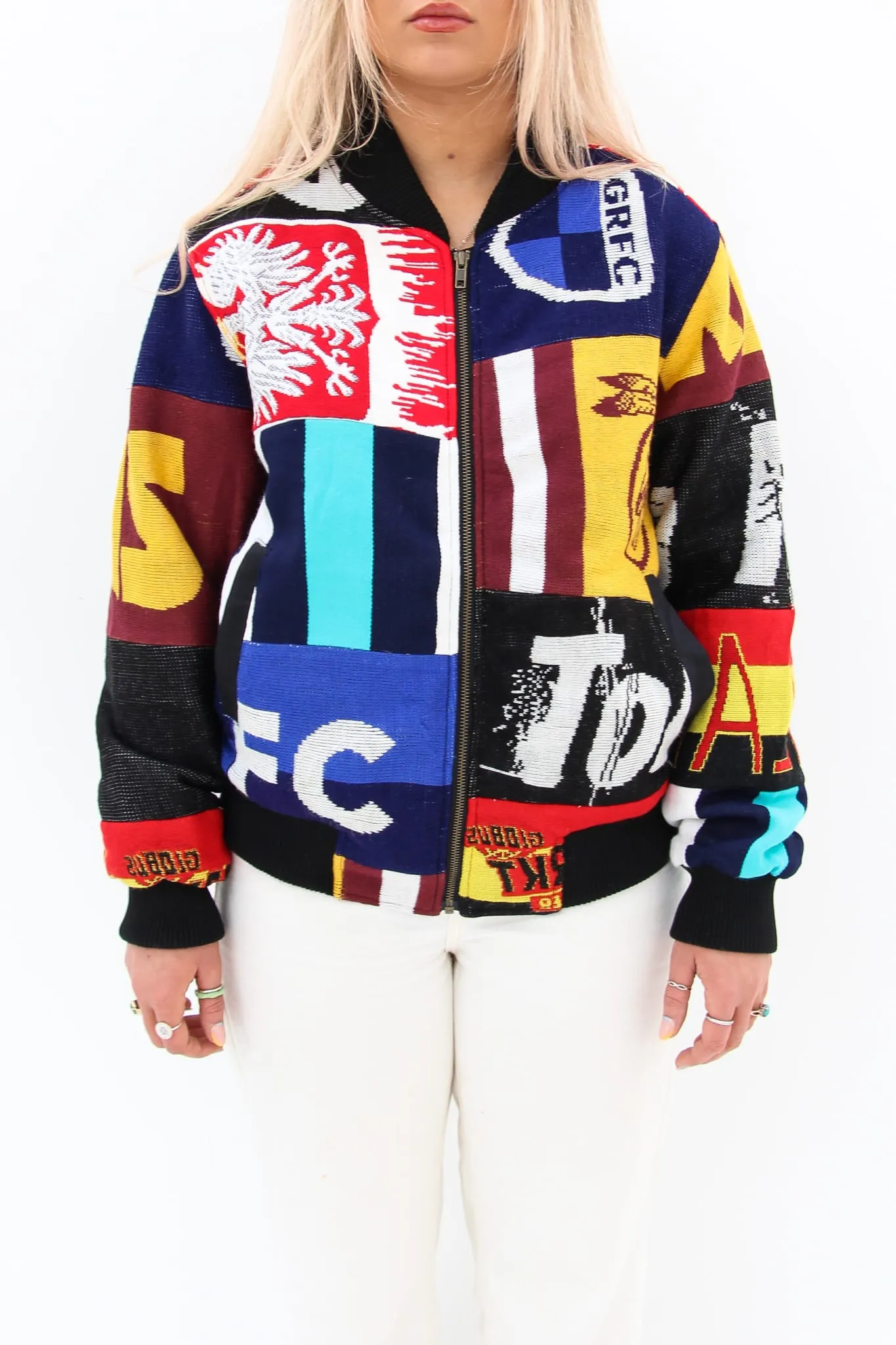 AM Re-Worked Football Scarf Jacket #22