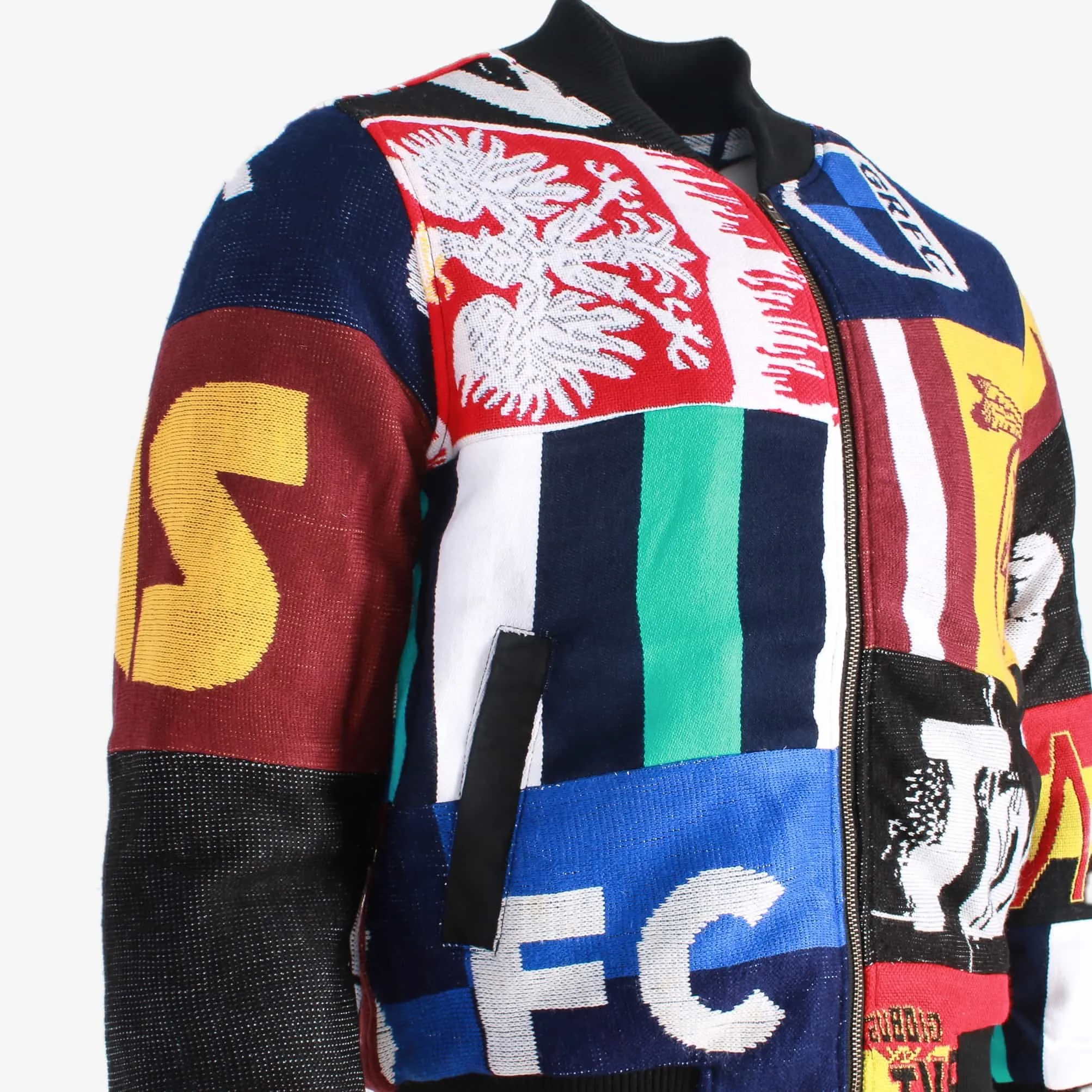 AM Re-Worked Football Scarf Jacket #22