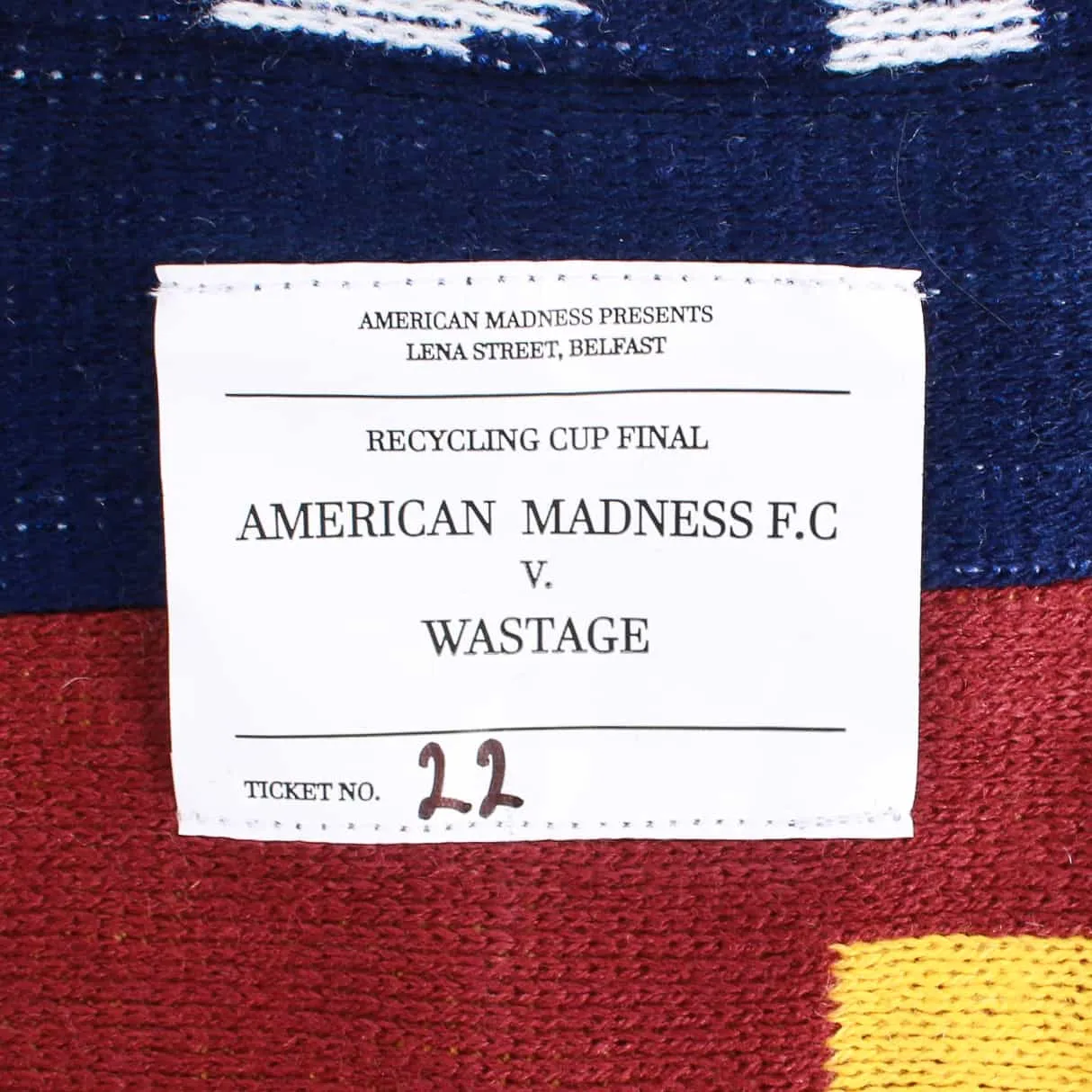 AM Re-Worked Football Scarf Jacket #22