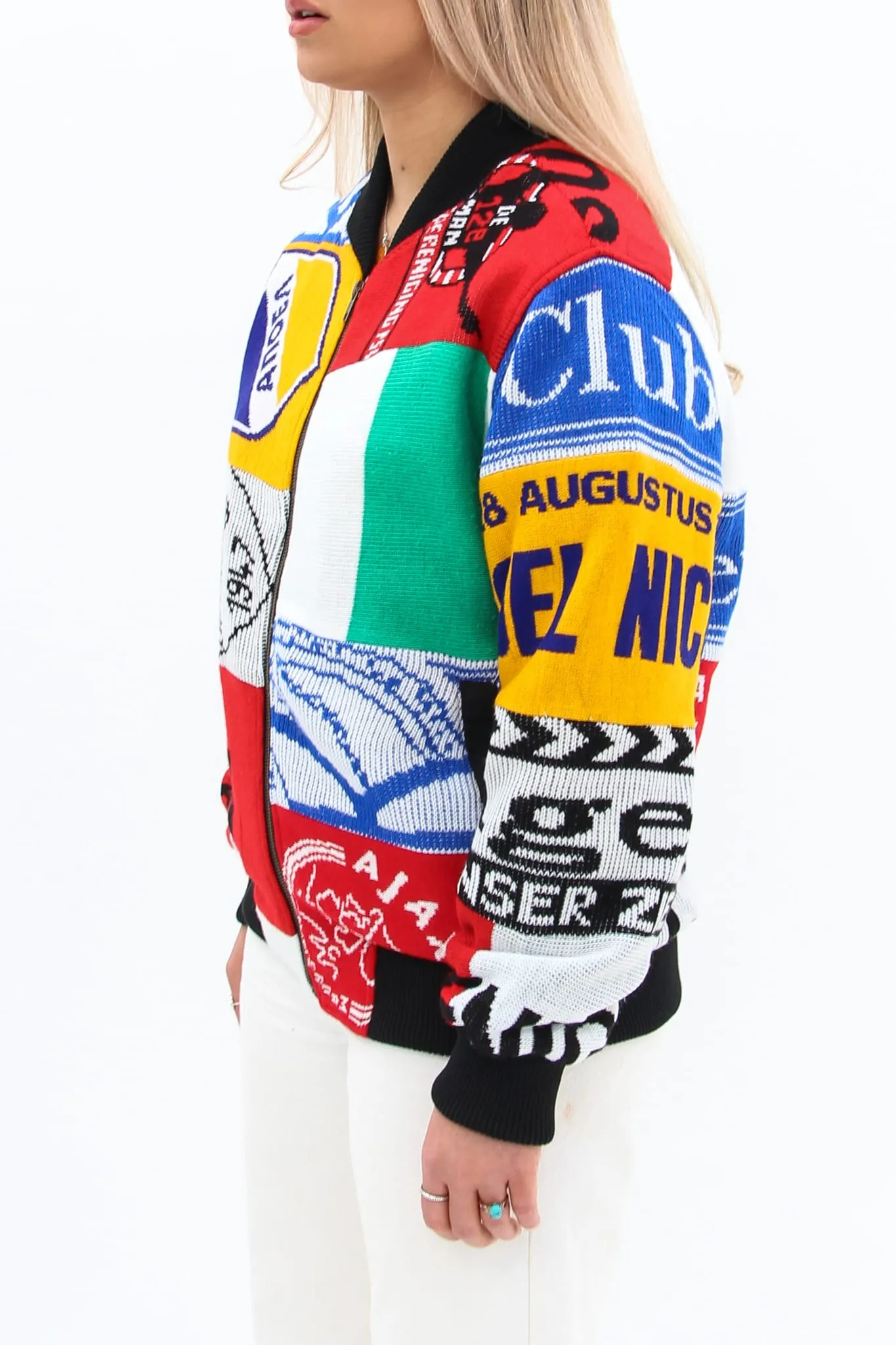 AM Re-Worked Football Scarf Jacket #24