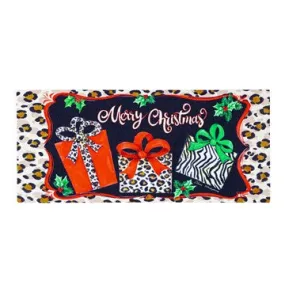 Animal Print Merry Christmas Sassafras Switch Mat