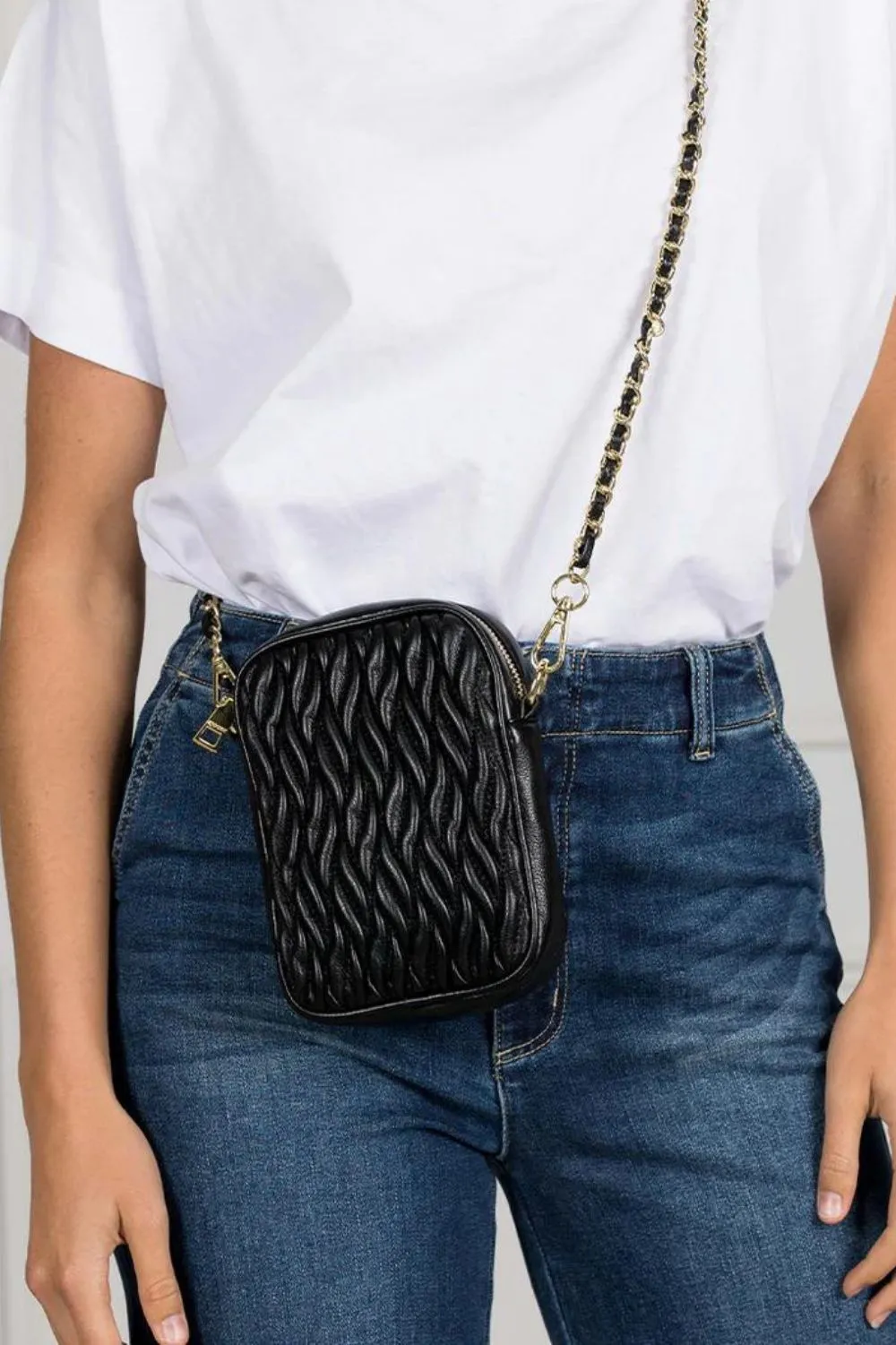 Ava Rouche Cross Body Bag | Black