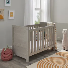 Babymore Caro Mini Cot Bed - Grey Wash