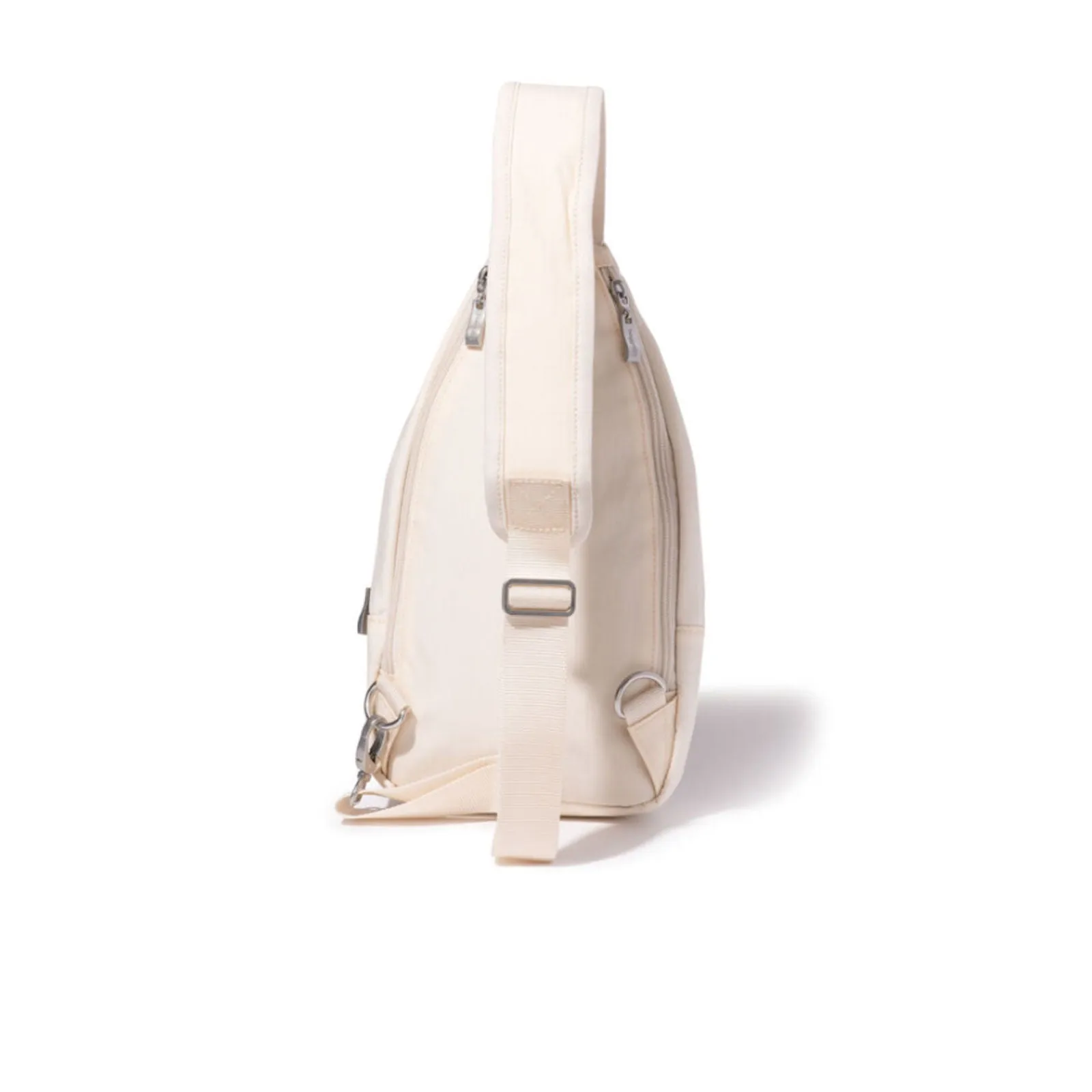 Central Park Sling Bag - Light Beige Faux Shearling