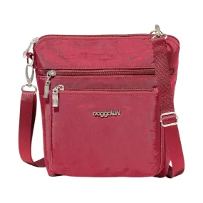 Baggallini Women's Modern Pocket CrossBody - Ruby Red