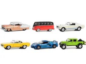 Barrett Jackson Scottsdale Edition Set of 6 Cars Series 12 1/64 Diecast Model Cars by Greenlight