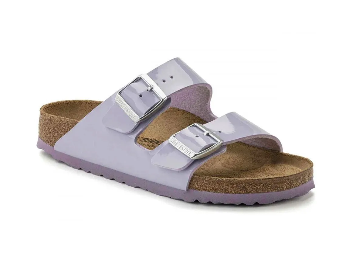 Birkenstock Arizona Ciabatte 2 Fibbie Vernice Purple Fog