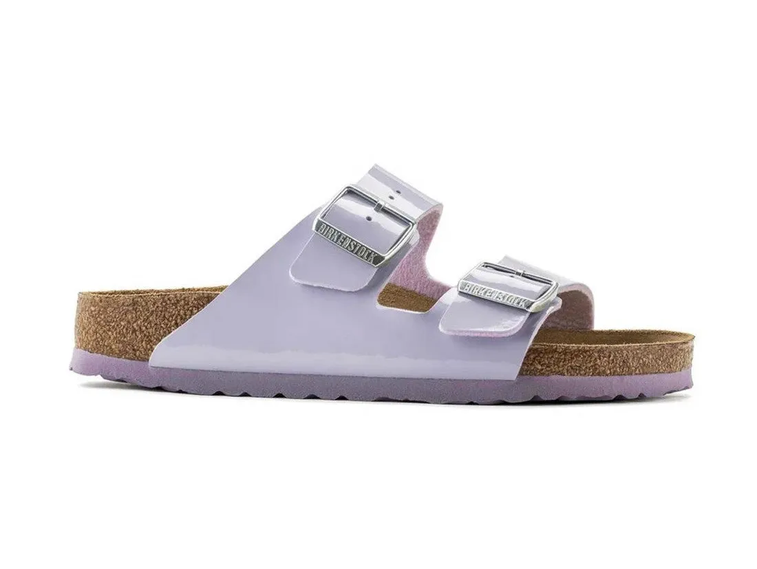 Birkenstock Arizona Ciabatte 2 Fibbie Vernice Purple Fog