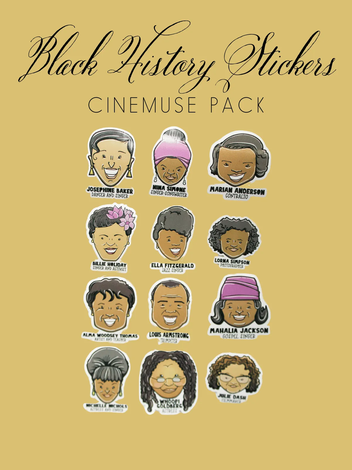 Black History Month Sticker Pack - CineMuse