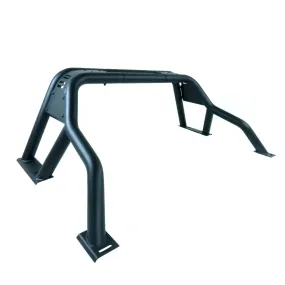 Black Short Arm Roll Sports Bar for the Isuzu D-Max 2002-2007