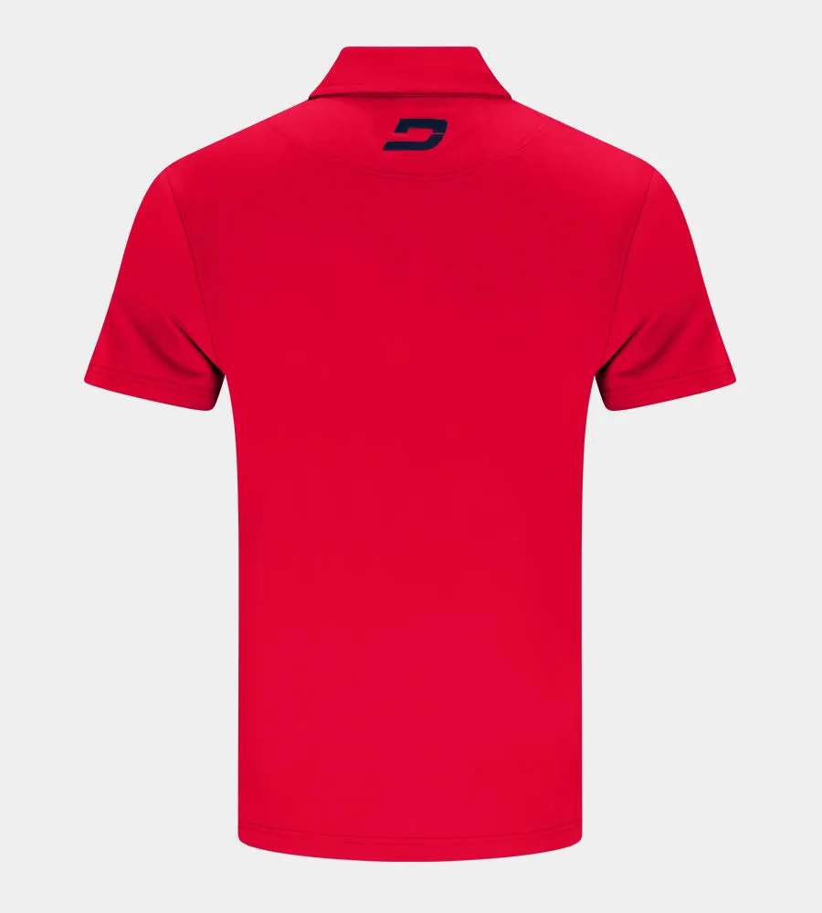 BLOCK PIQUE POLO - RED