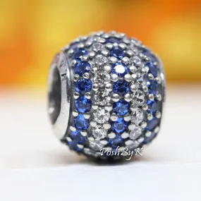 Blue Nautical Pave Lights Charm 791172NCB