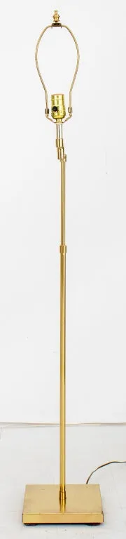 Brass Swing-Arm Floor Lamp