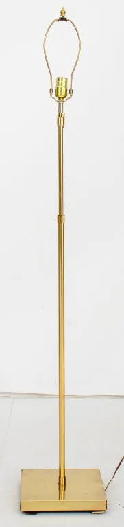 Brass Swing-Arm Floor Lamp