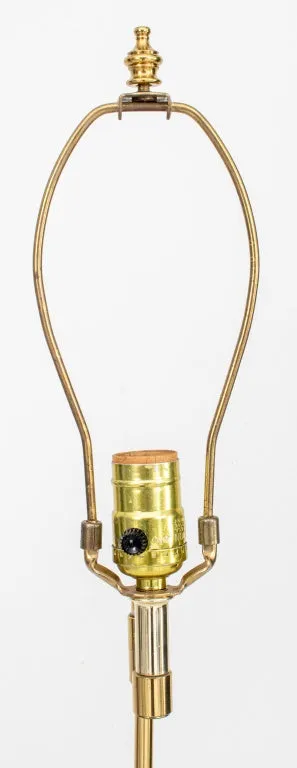 Brass Swing-Arm Floor Lamp