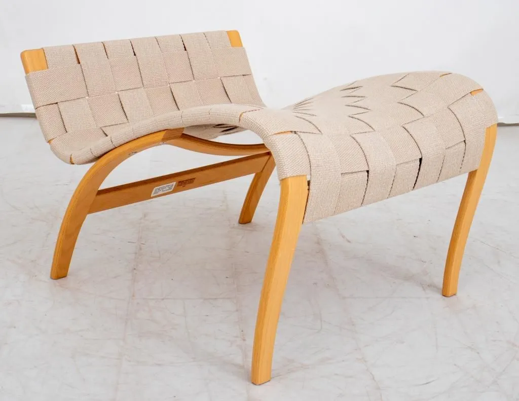 Bruno Mathsson Pernilla Lounge Chair and Stool