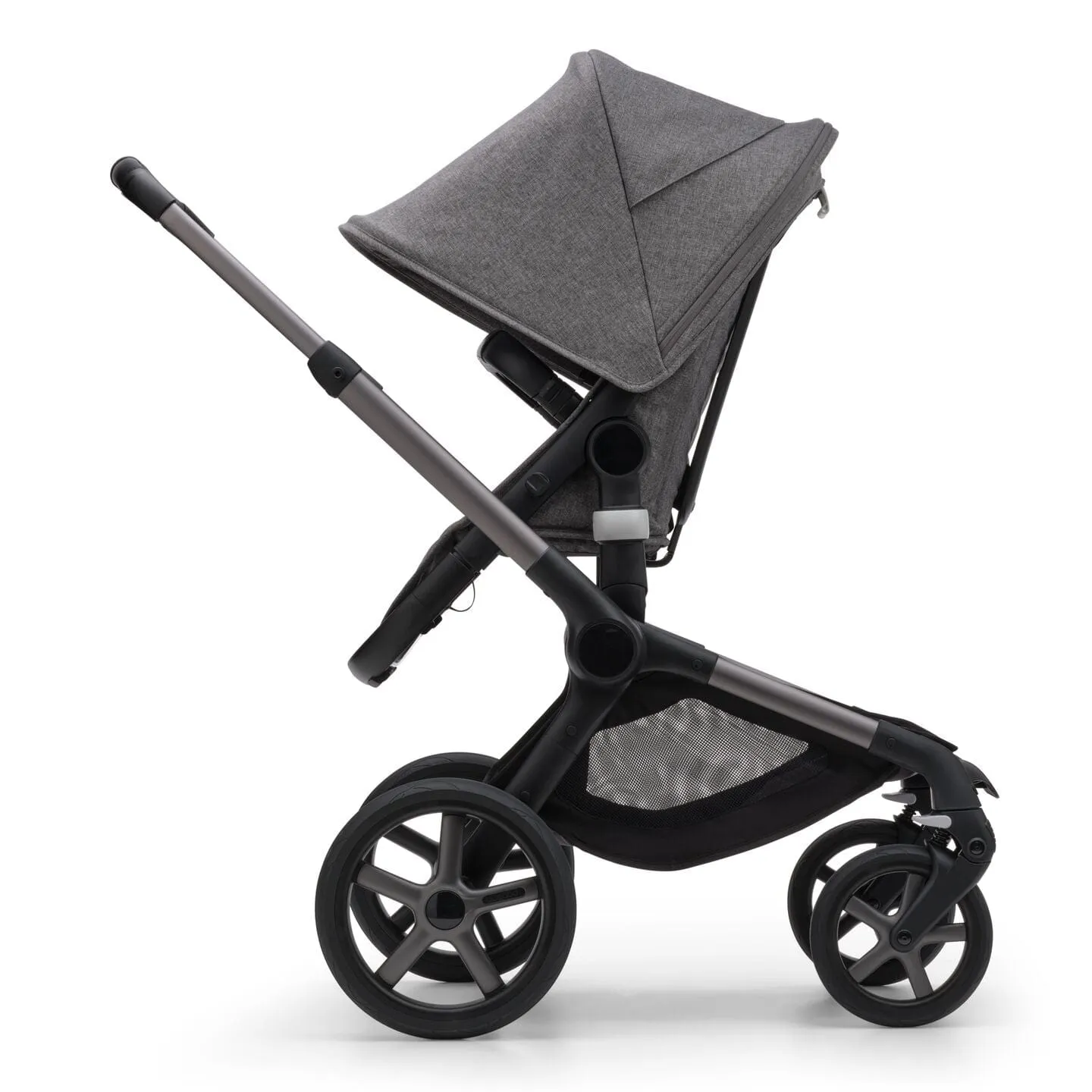 Bugaboo Fox 5, Cloud T and Base Travel System - Graphite/Grey Melange/Grey Melange