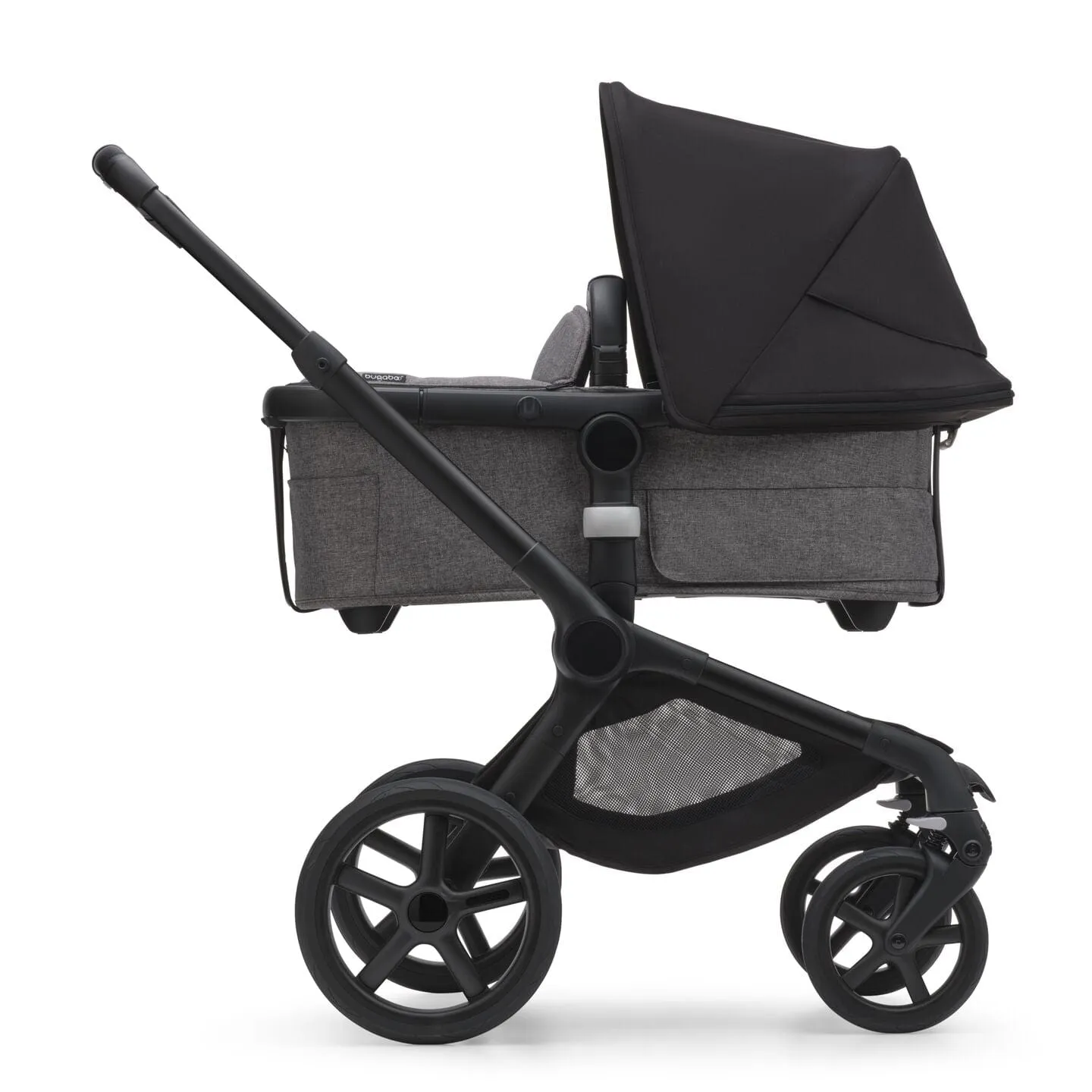 Bugaboo Fox 5, Pebble 360 and Base Travel System - Black/Grey Melange/Midnight Black