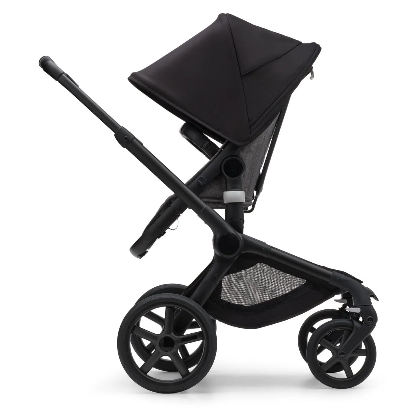 Bugaboo Fox 5, Pebble 360 and Base Travel System - Black/Grey Melange/Midnight Black