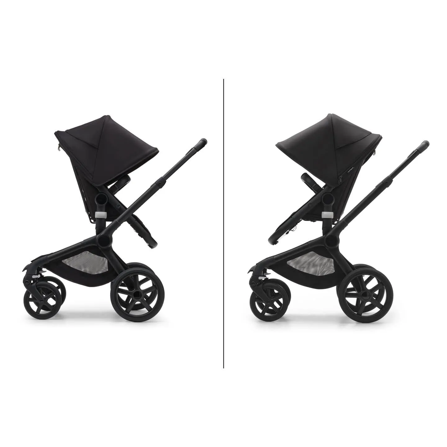 Bugaboo Fox 5, Pebble 360 and Base Travel System - Black/Midnight Black/Midnight Black