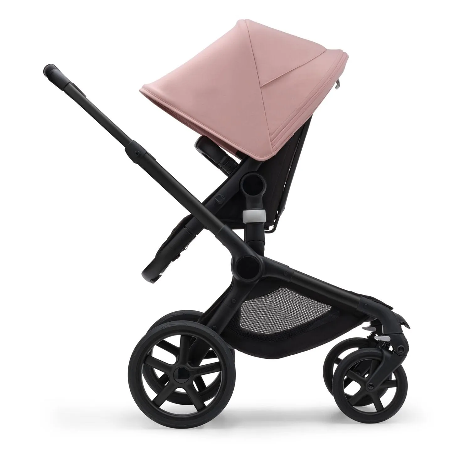 Bugaboo Fox 5, Pebble 360 and Base Travel System - Black/Midnight Black/Morning Pink