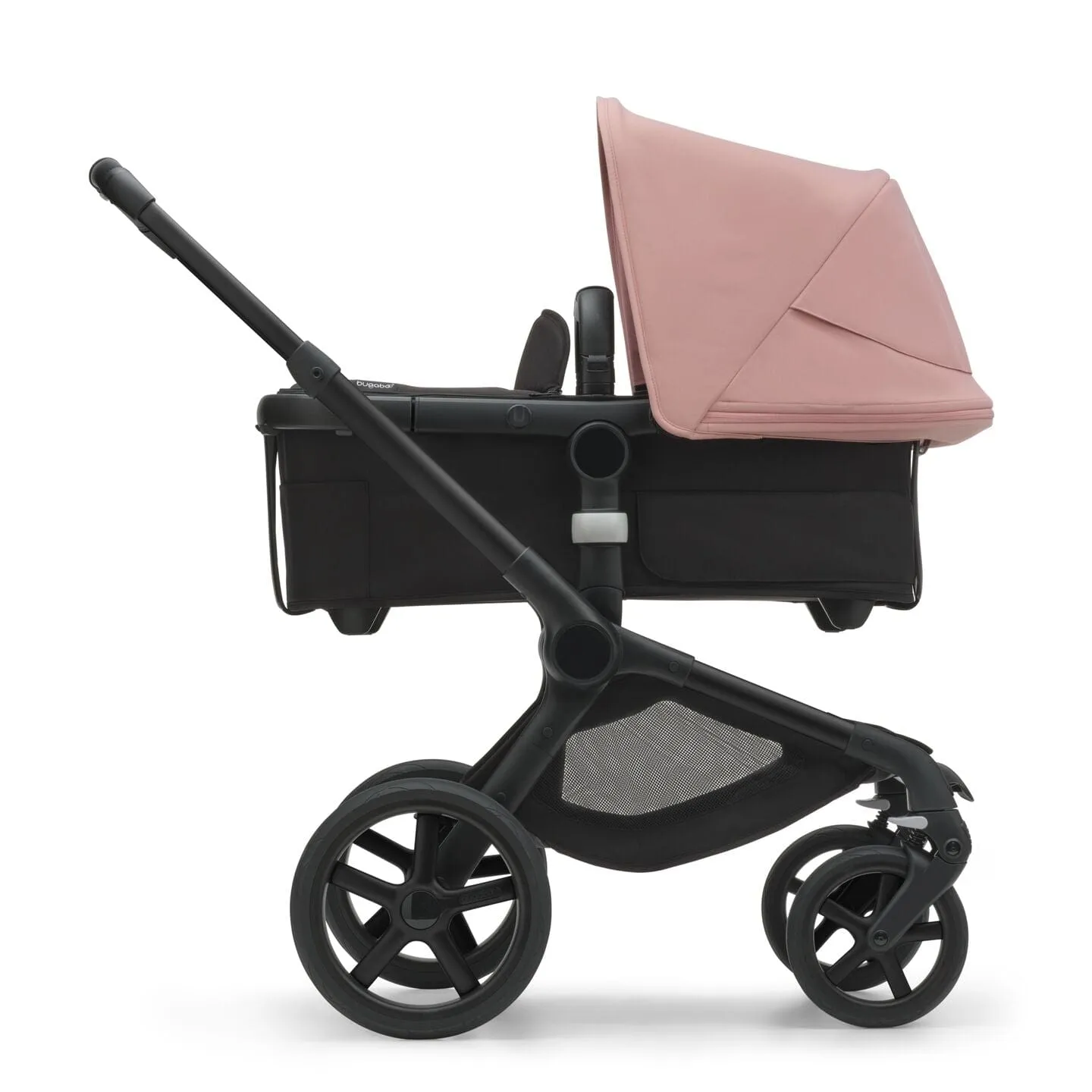 Bugaboo Fox 5, Pebble 360 and Base Travel System - Black/Midnight Black/Morning Pink