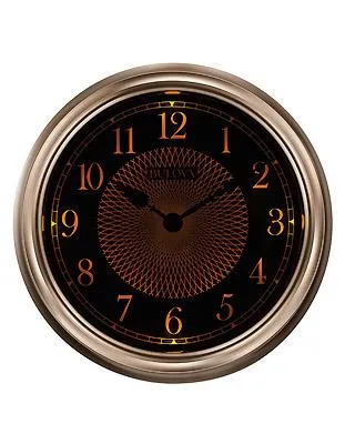 Bulova Light Time Day and Night&#44; Indoor / Outdoor Wall Clock - Champagne Case