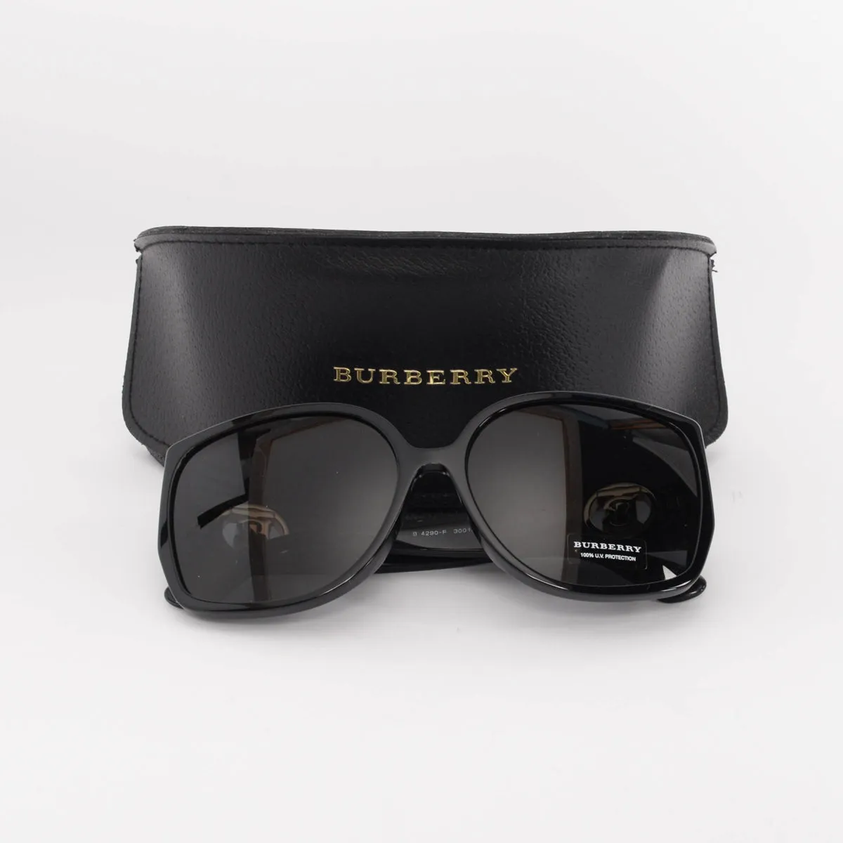 Burberry Black Large Square Sunglasses