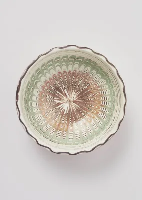 Casa de Folklore Horezu Bowl | Off White/Mint