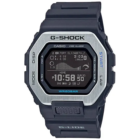 Casio G-SHOCK G-LIDE GBX-100-1 Black Surfer Men's Tide Surf Watch