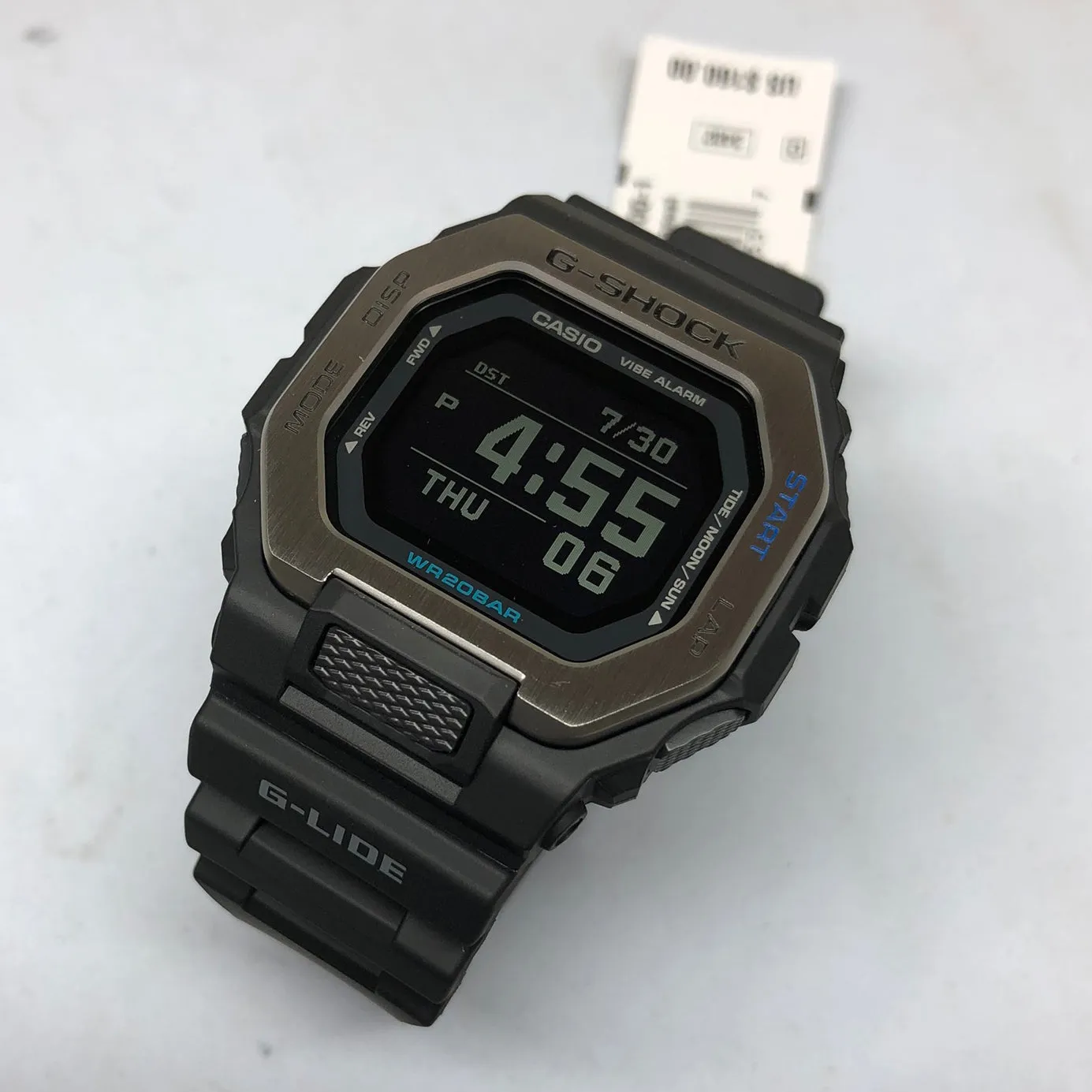 Casio G-SHOCK G-LIDE GBX-100-1 Black Surfer Men's Tide Surf Watch