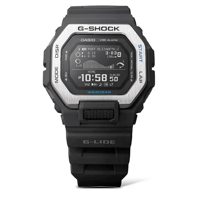 Casio G-SHOCK G-LIDE GBX-100-1 Black Surfer Men's Tide Surf Watch