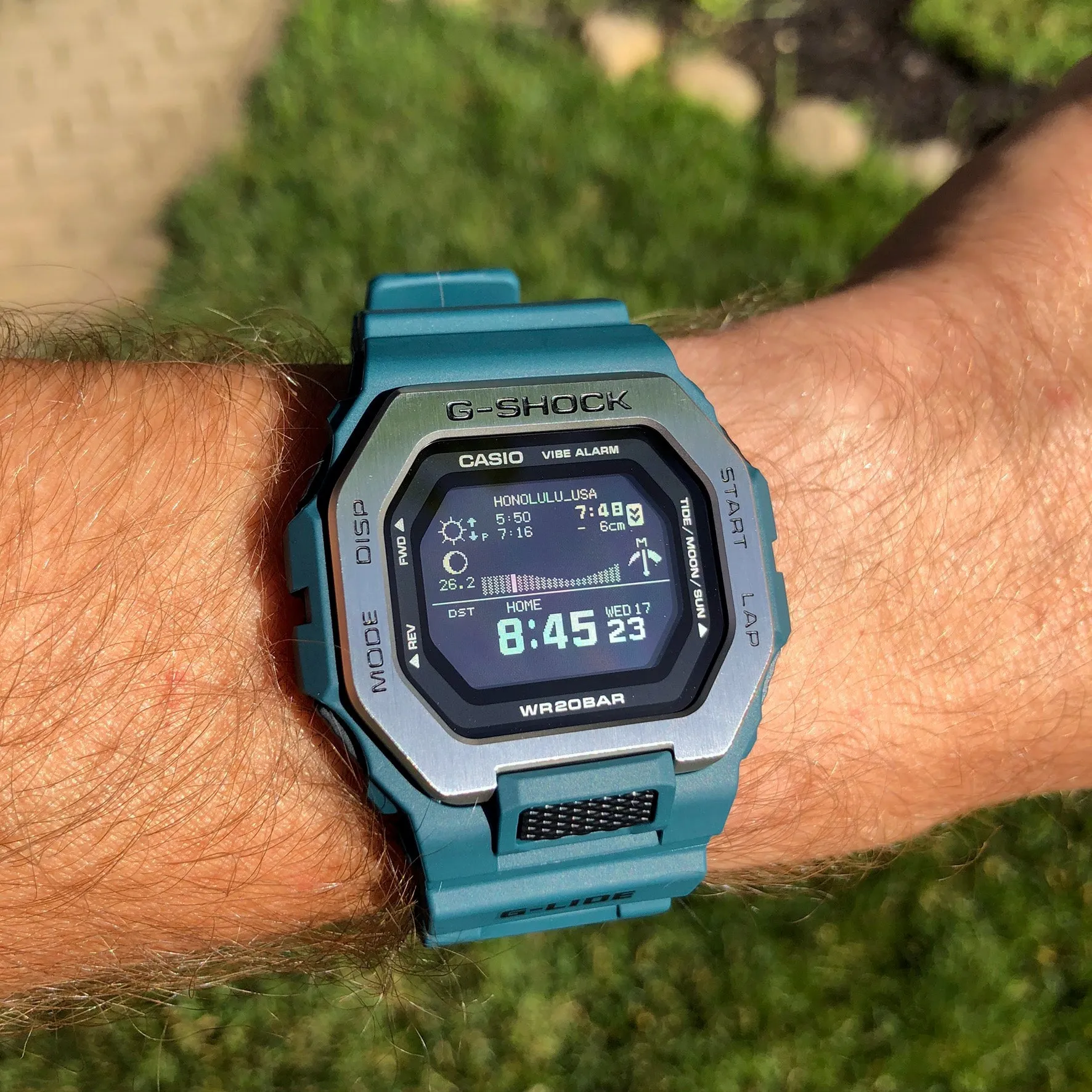 Casio G-SHOCK G-LIDE GBX-100-2 Teal Green Surfer Men's Tide Watch