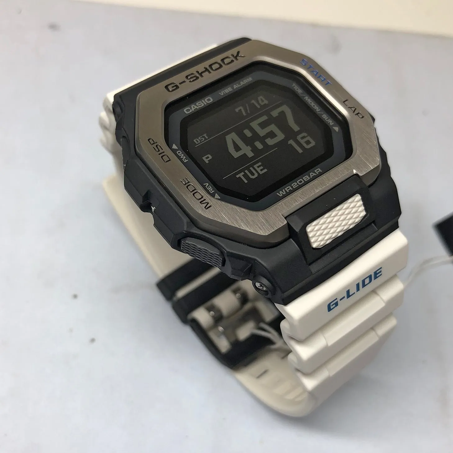 Casio G-SHOCK G-LIDE GBX-100-7 White Surfer Men's Tide Watch